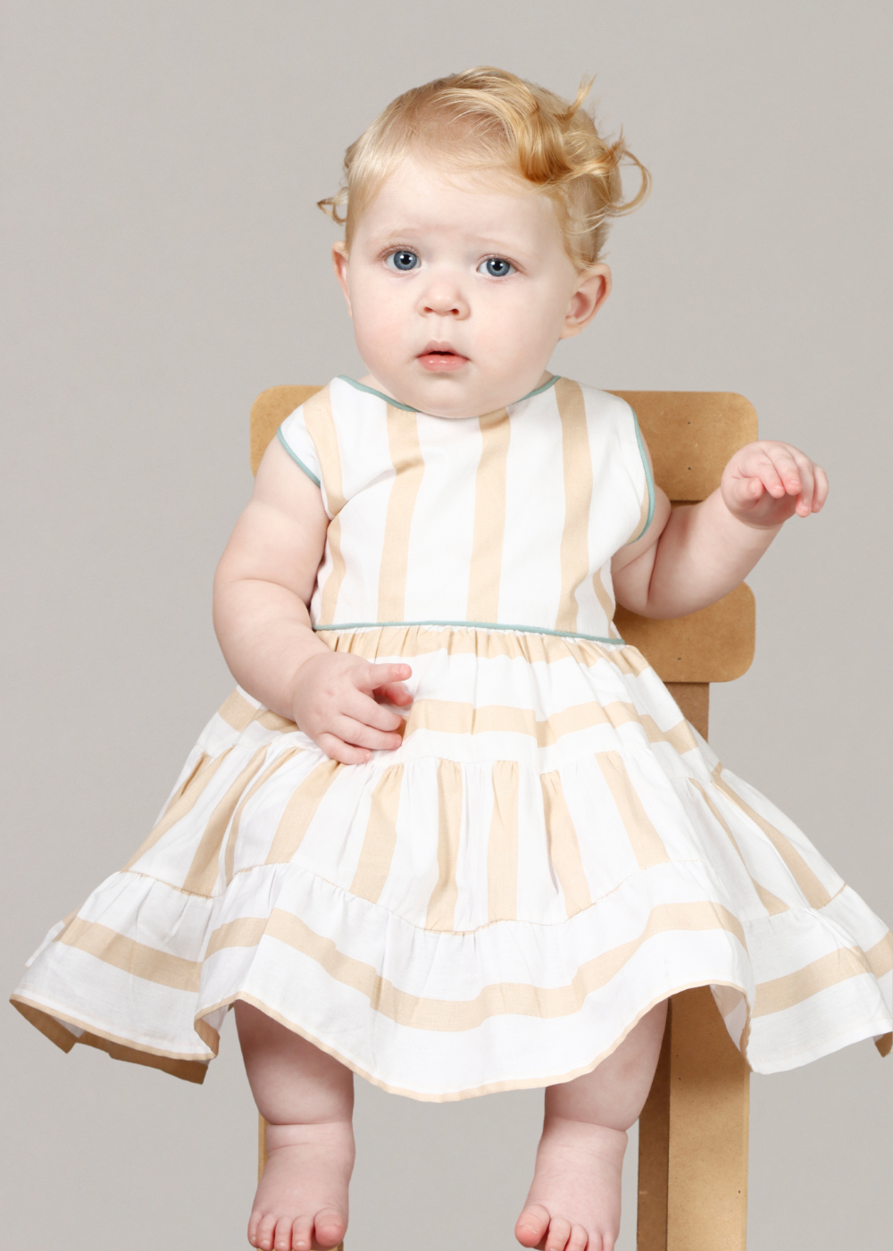 Vestido Infantil listrado - Loja Minicute