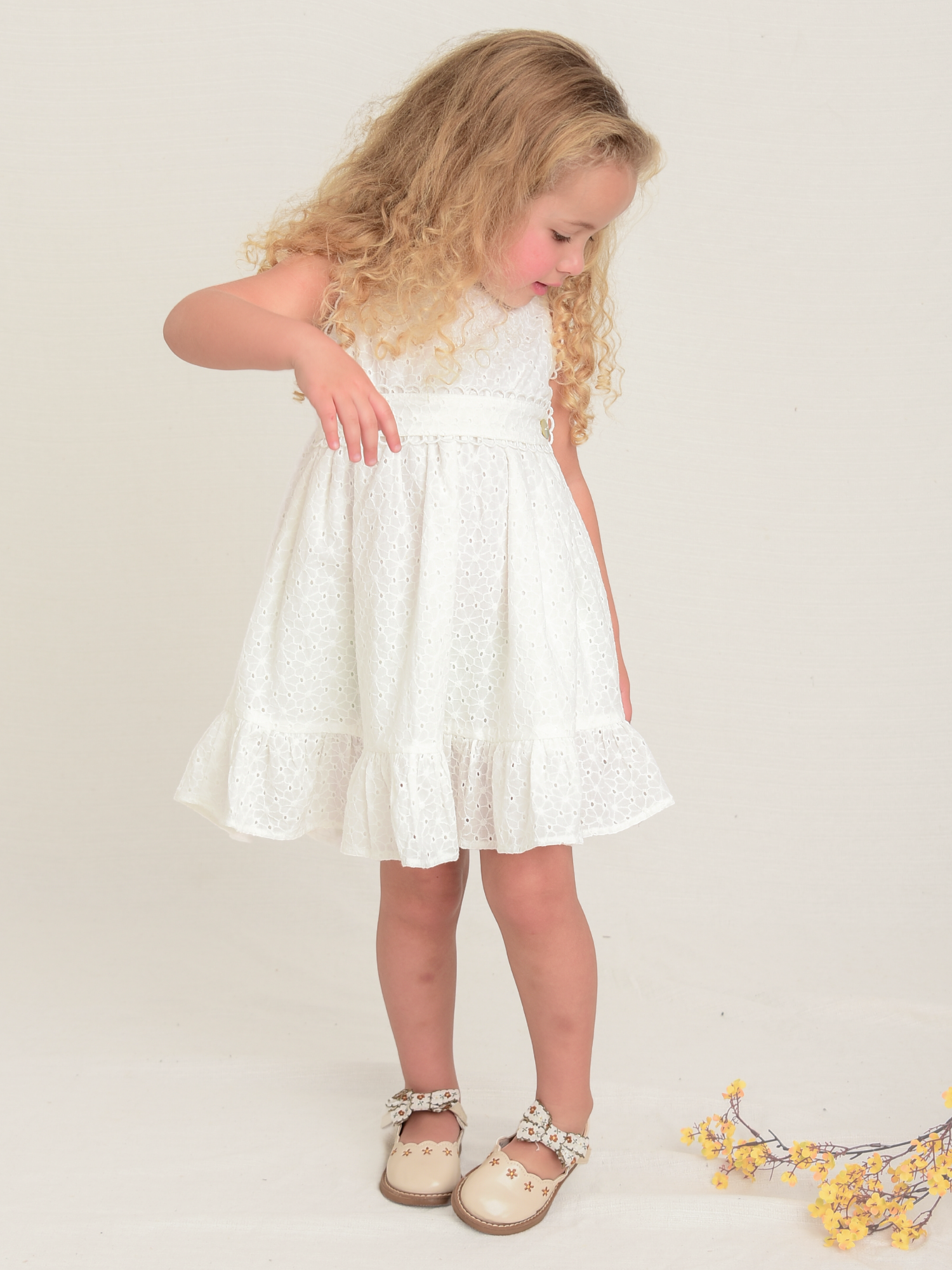 Vestido Laise Faixa Cintura - Loja Minicute