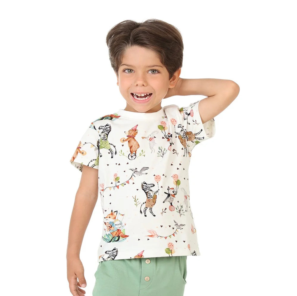 Camiseta Infantil Estampada Bandinha - Loja Minicute
