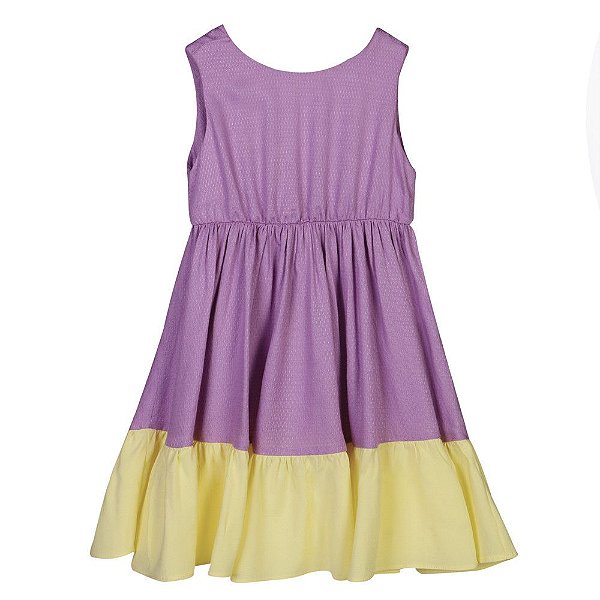 Vestido Infantil Bicolor Amora - Loja Minicute