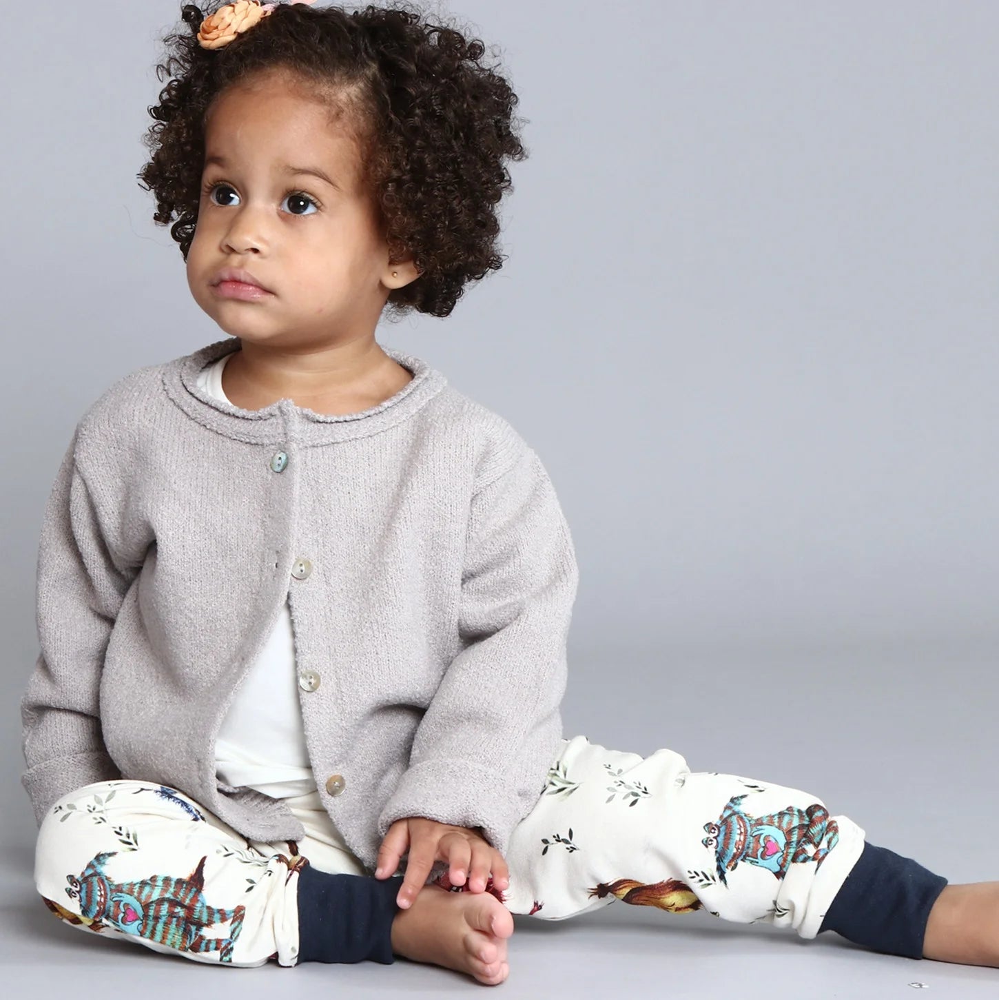 Casaco infantil tricô botão - Loja Minicute