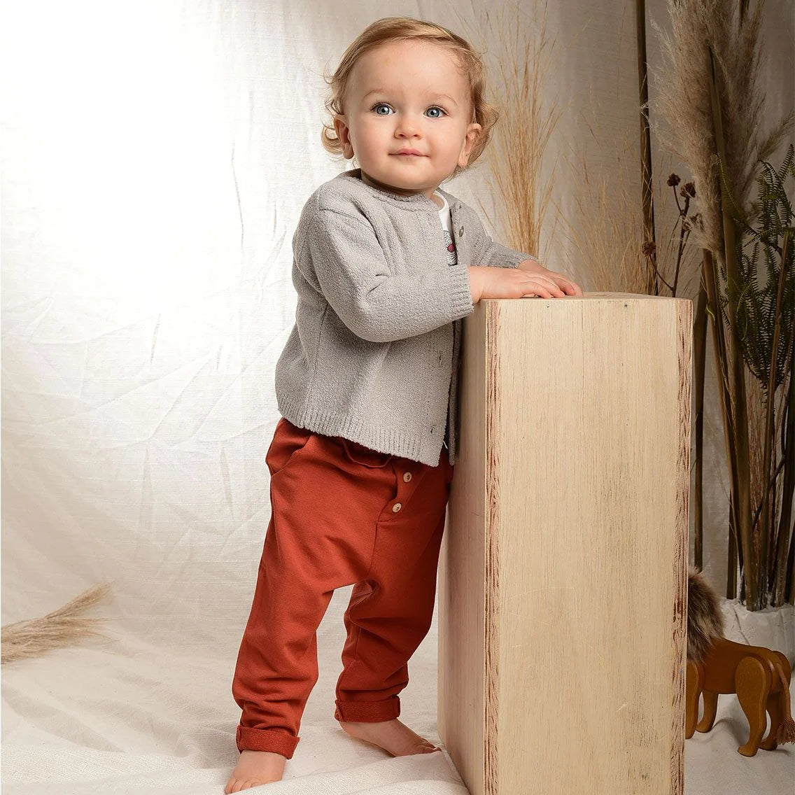 Casaco infantil tricô botão - Loja Minicute