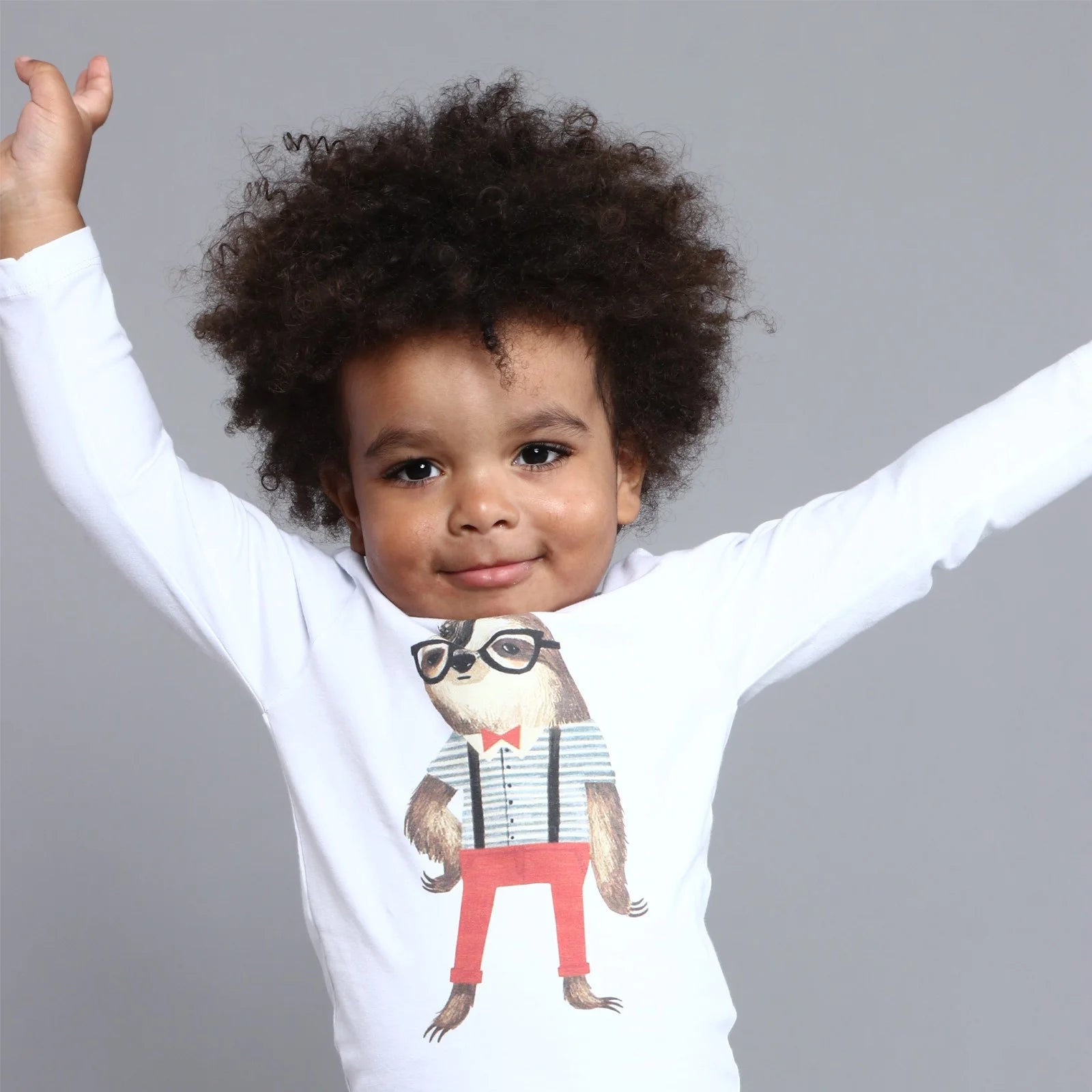 Camiseta Infantil com M.Longa Preguiça - Loja Minicute