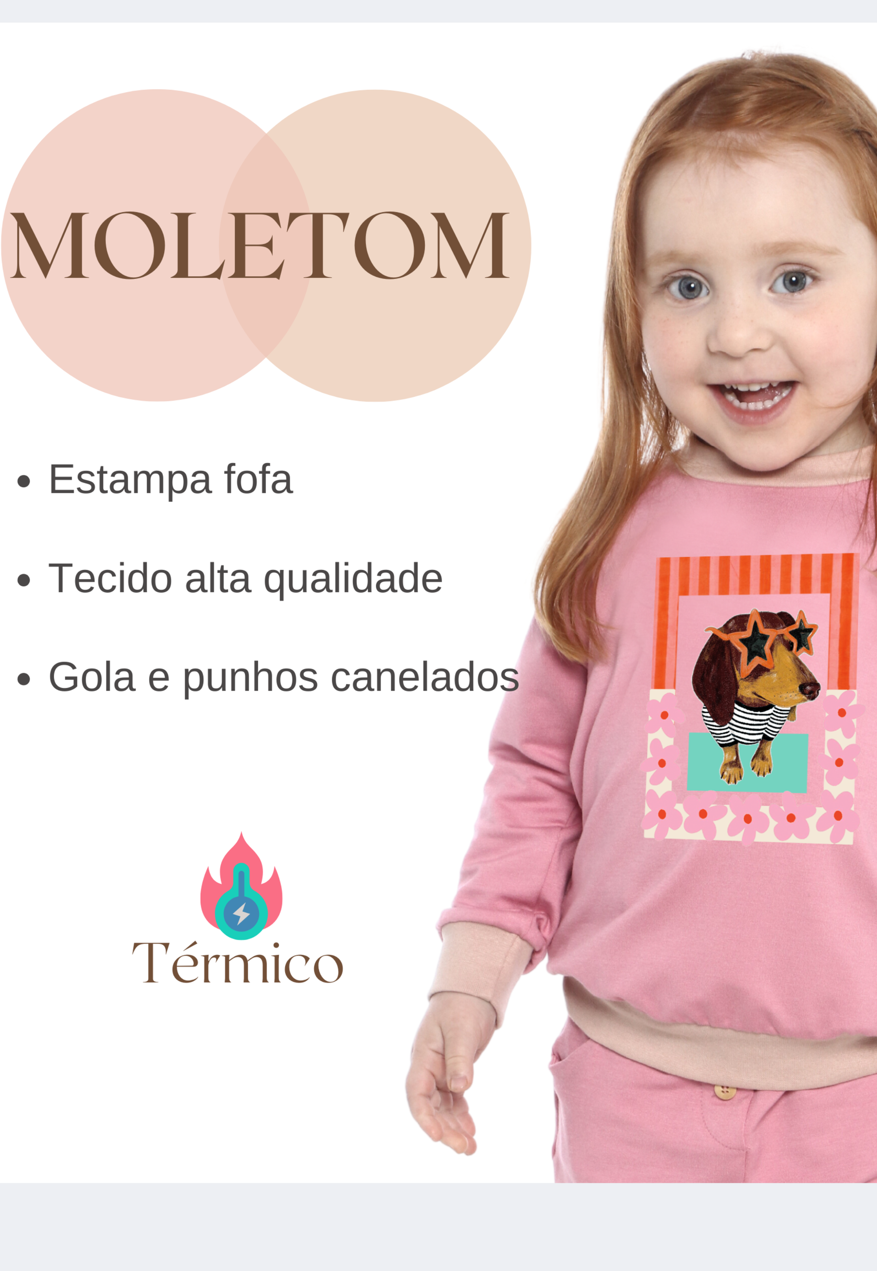Moletom Minicute Estampa Bailarina Hipopotamo