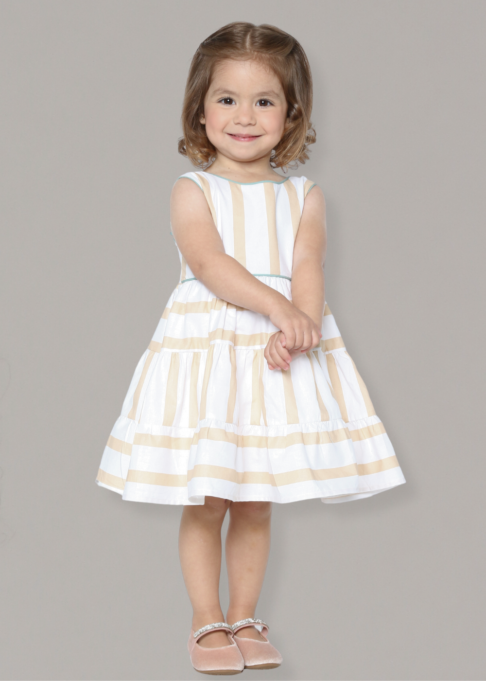 Vestido Infantil listrado - Loja Minicute