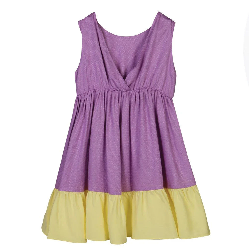 Vestido Infantil Bicolor Amora - Loja Minicute
