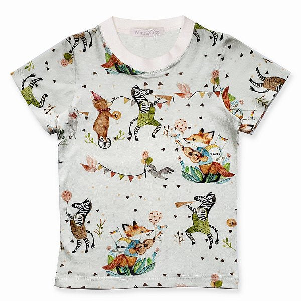 Camiseta Infantil Estampada Bandinha - Loja Minicute