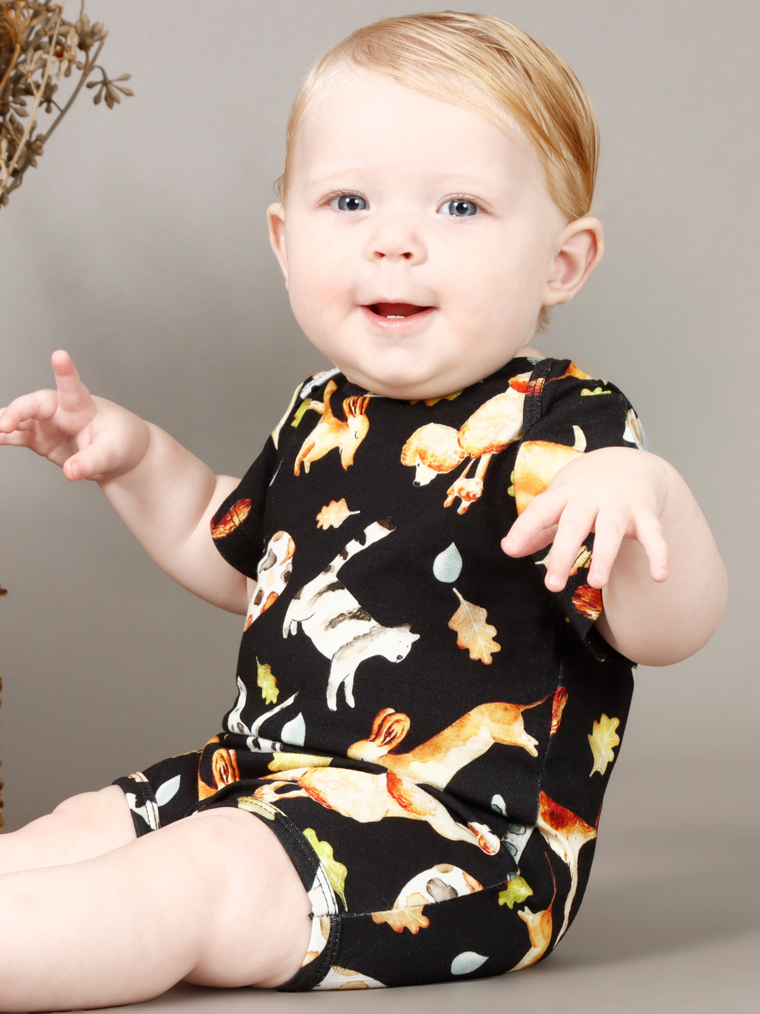 Body Infantil Estampa Cachorrinhos - Loja Minicute