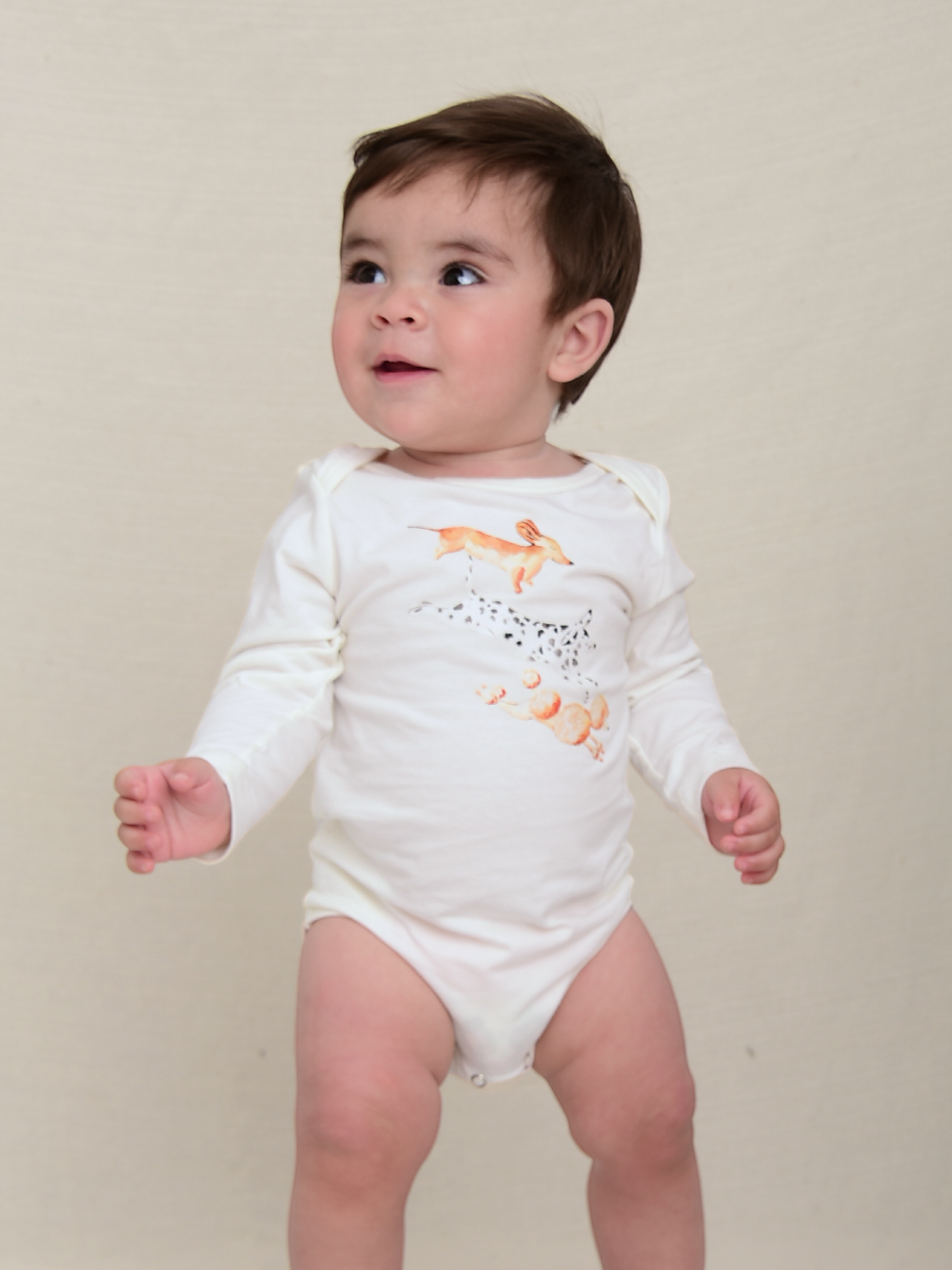 Body M.Longa Cachorrinhos - Loja Minicute