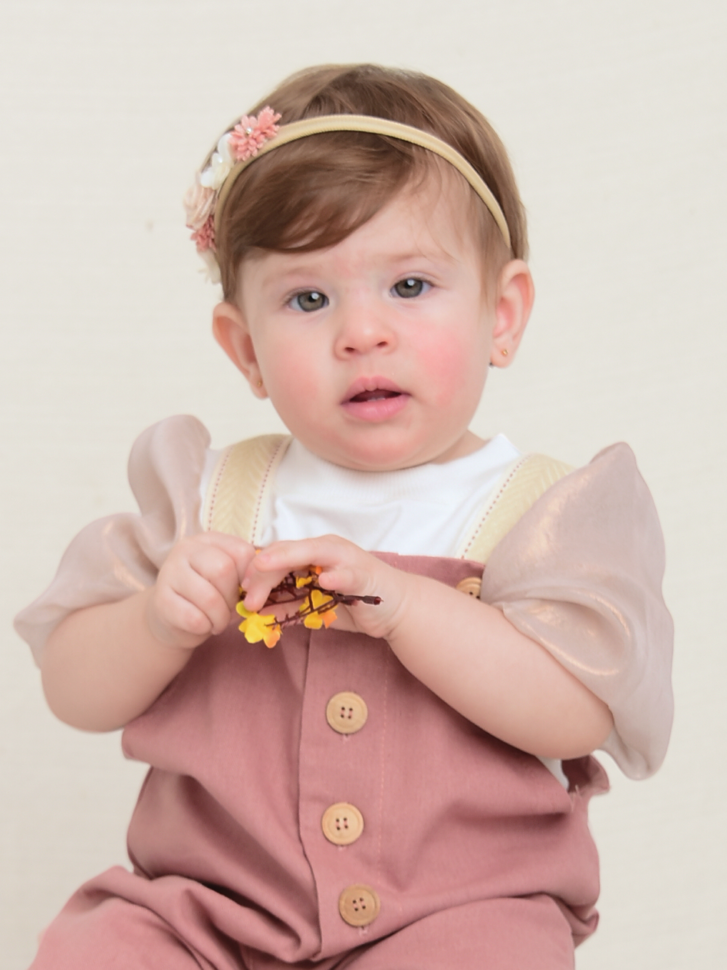 Jardineira Infantil Linho Cacau - Loja Minicute