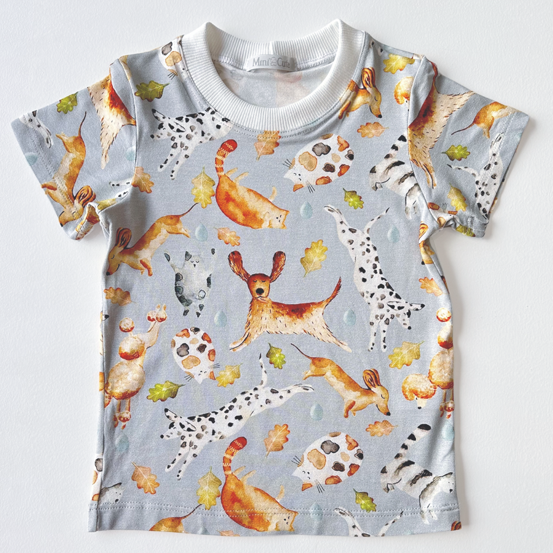 Camiseta Chuva Pets Azul - Loja Minicute
