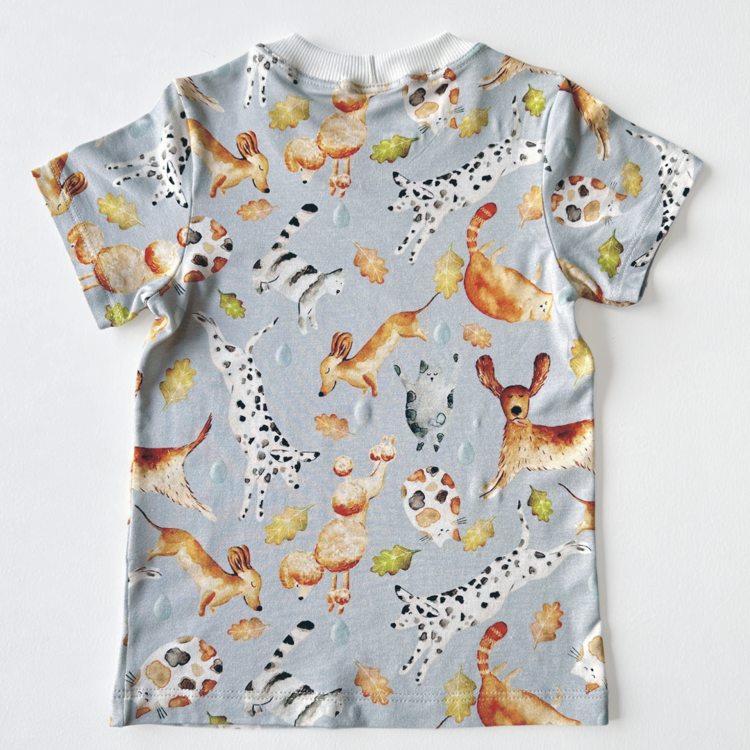 Camiseta Chuva Pets Azul - Loja Minicute