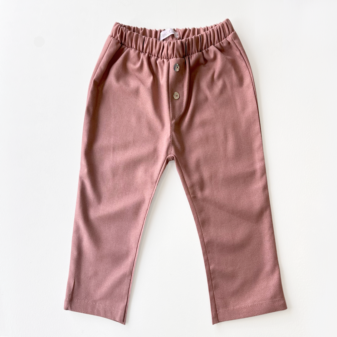 Calça Infantil Linho Cacau - Loja Minicute