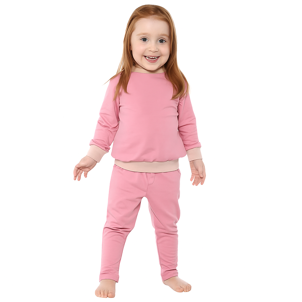 Moletom Infantil Rosa Liso