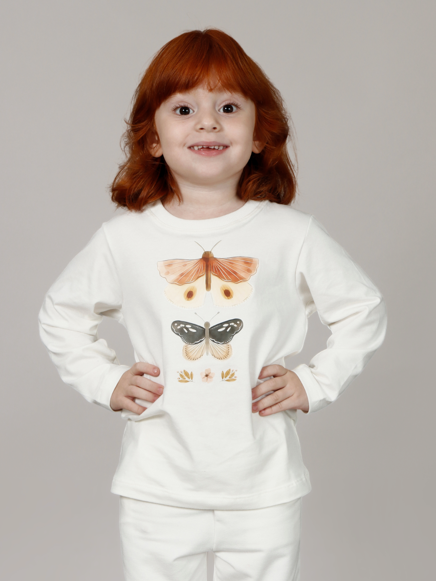 Tshirt Menina M.Longa Borboletas - Loja Minicute