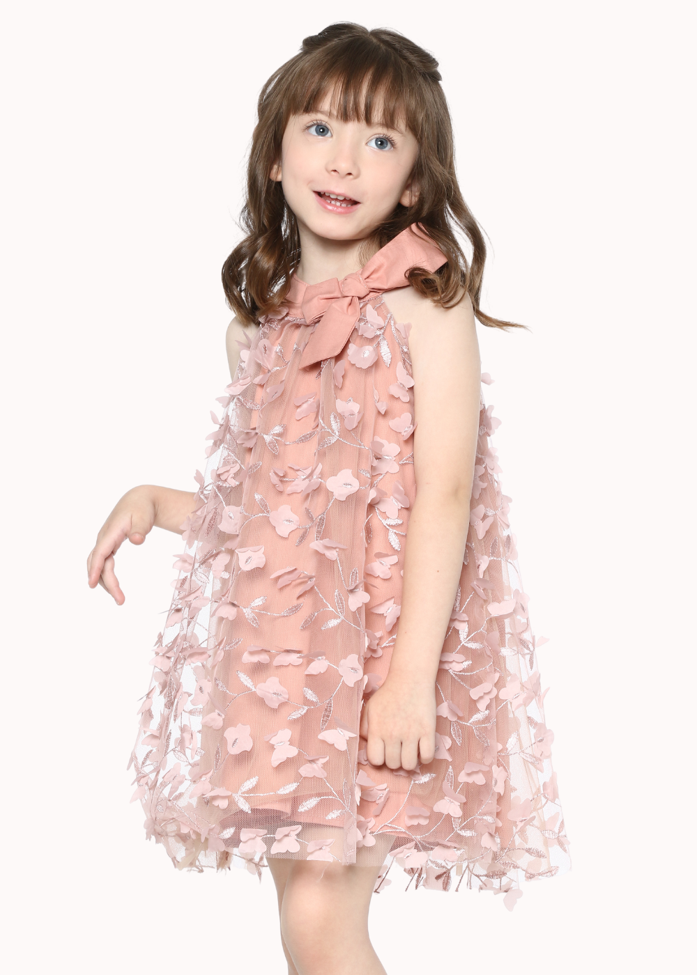 Vestido Tule 3D Nude - Loja Minicute