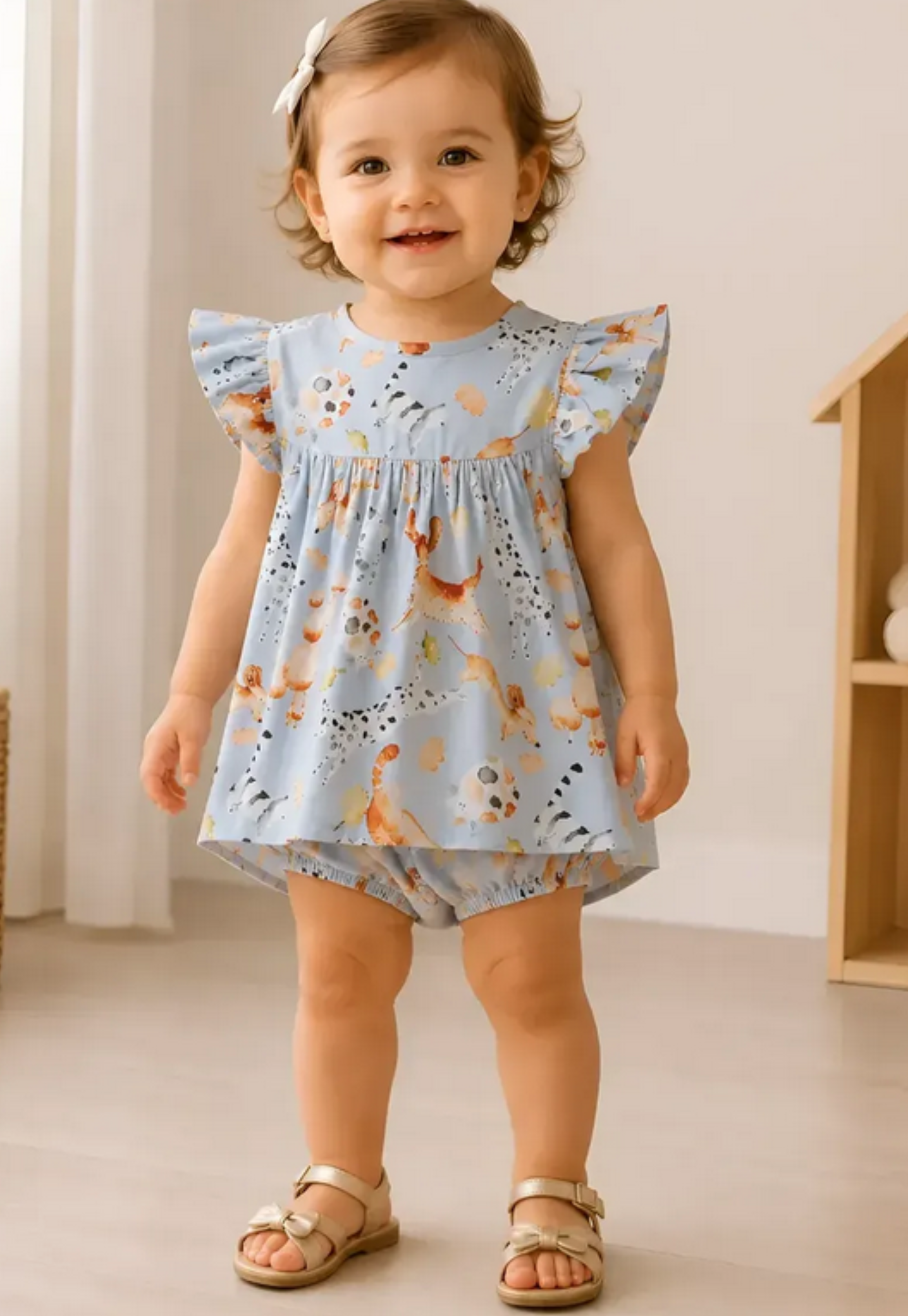 Conjunto Infantil Tapa Fralda Pets