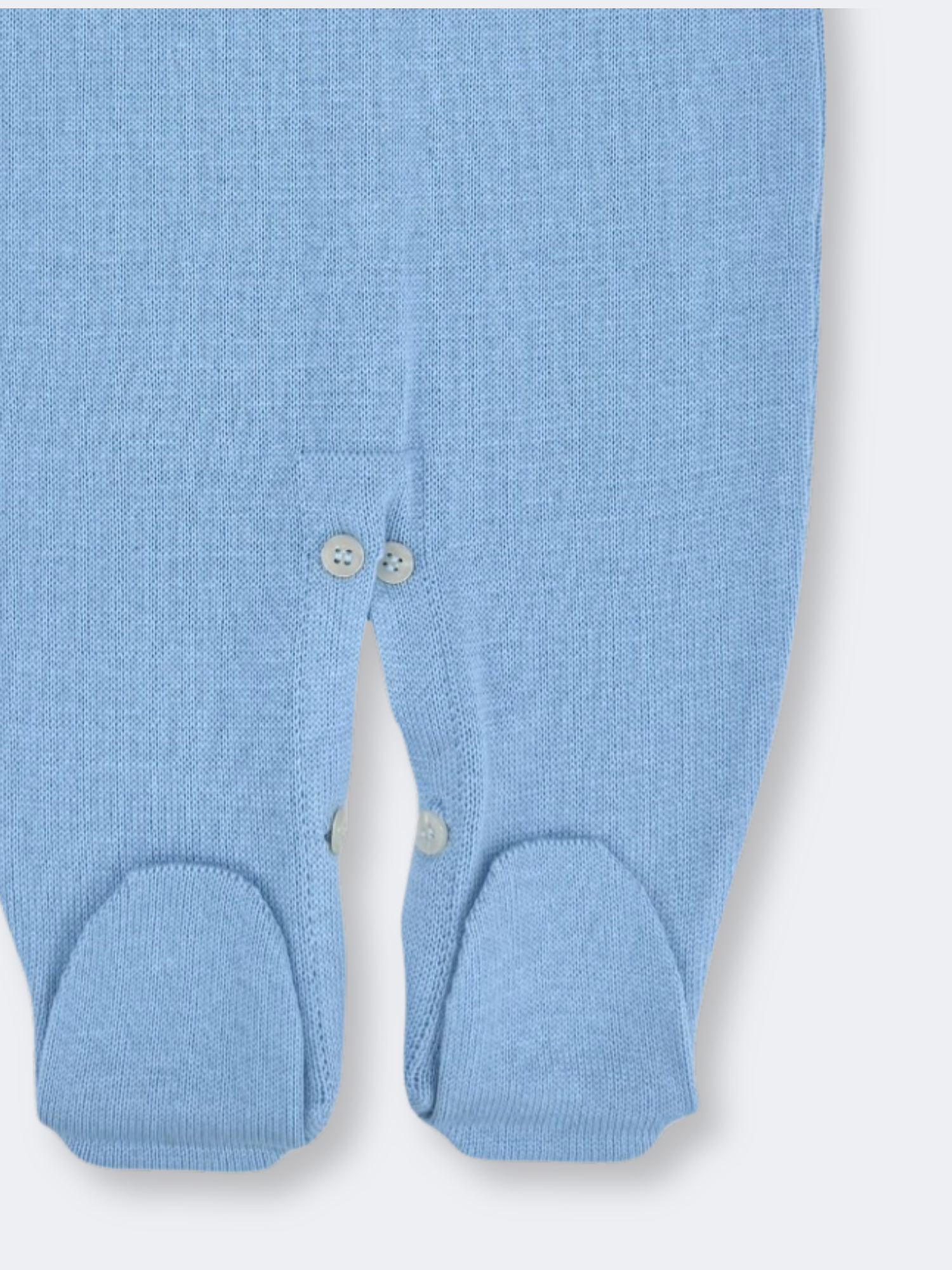 Macacão Recém Nascido Minicute Petit Tricot Tramas Azul