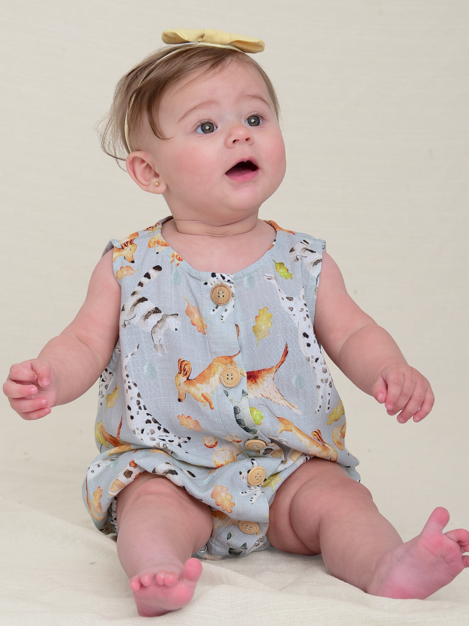 Romper Baby Pets Azul Viscolinho - Loja Minicute