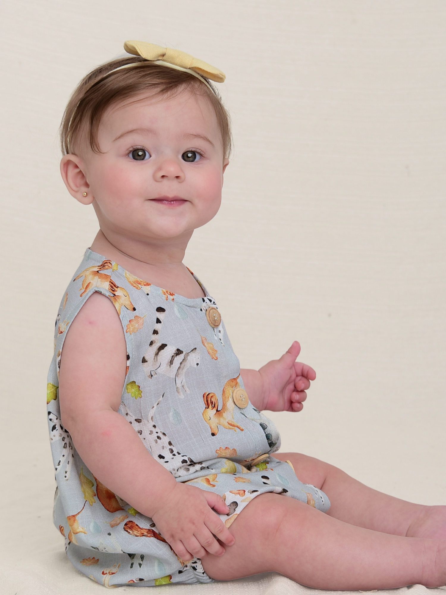 Romper Baby Pets Azul Viscolinho - Loja Minicute