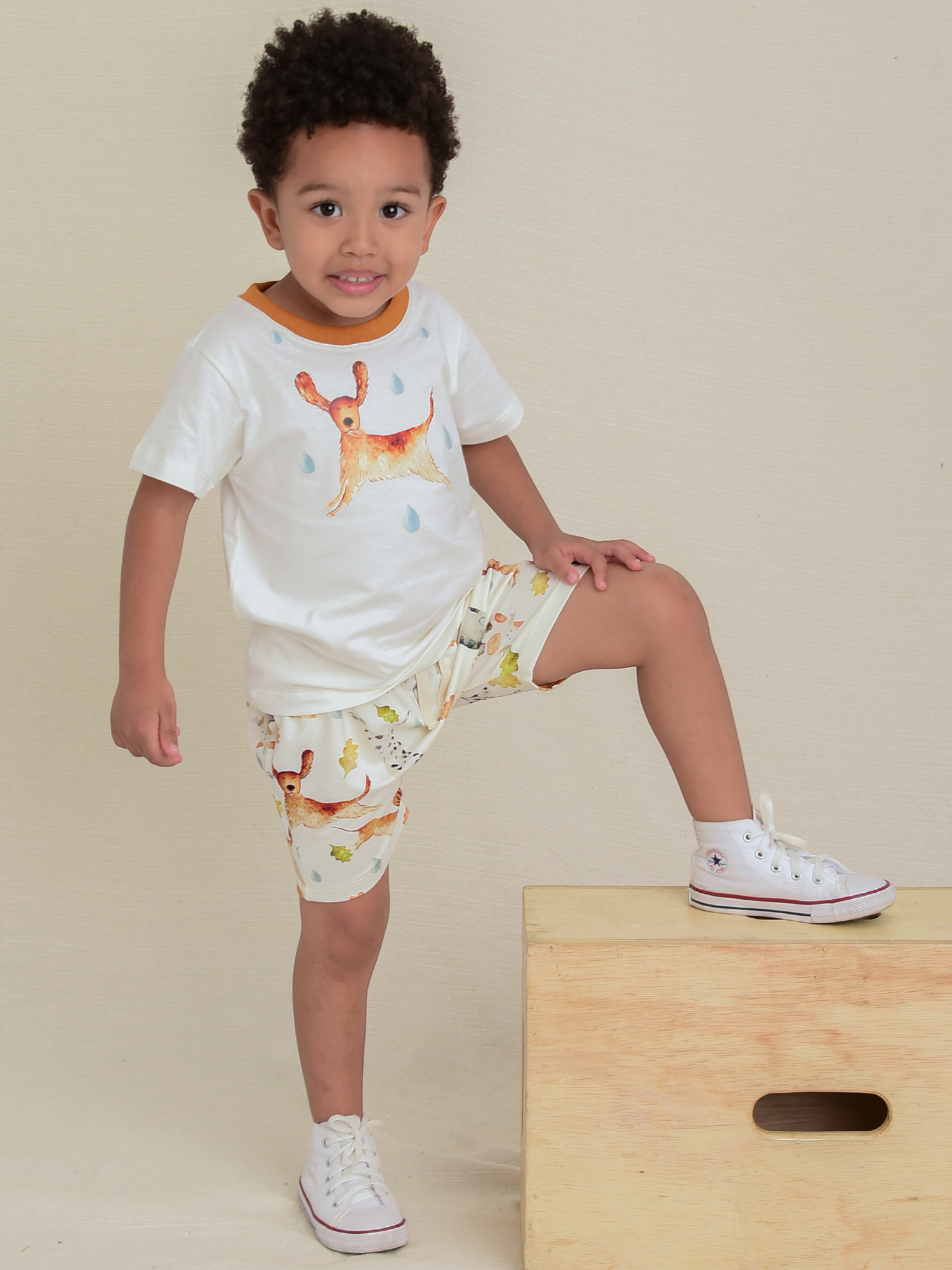 Shorts Infantil Estampa Pets - Loja Minicute