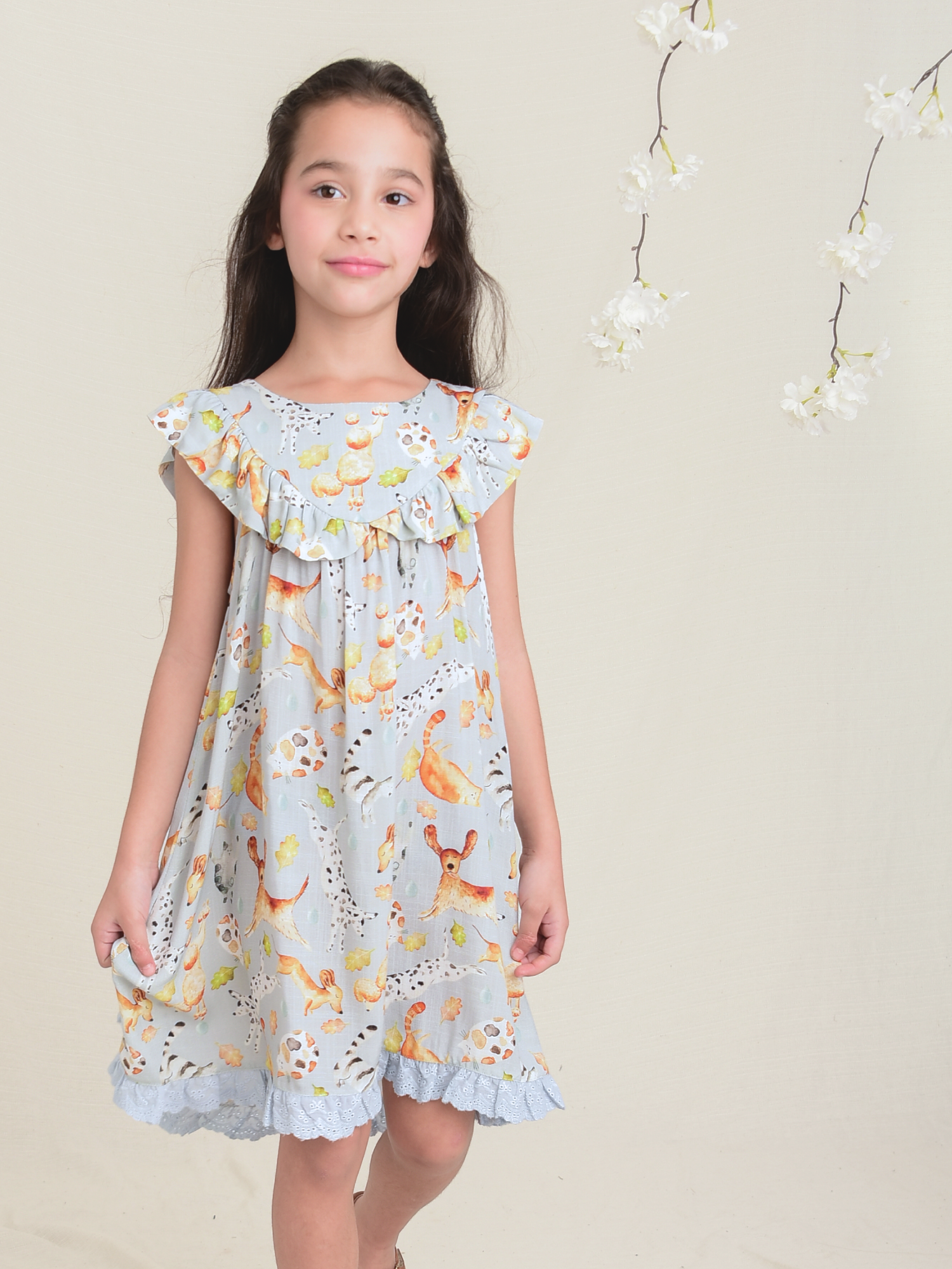 Vestido Infantil Chuva Pets - Loja Minicute