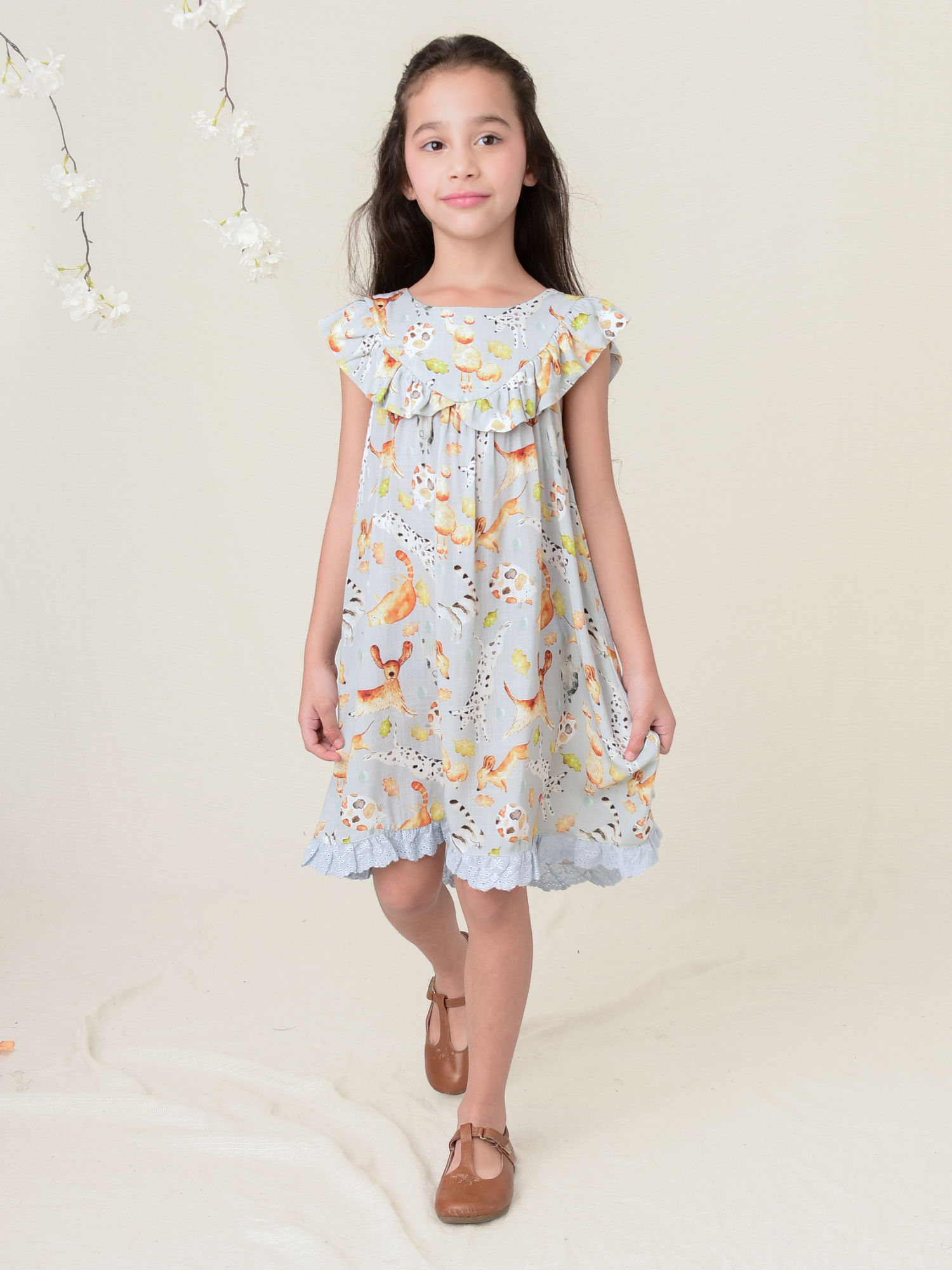 Vestido Infantil Chuva Pets - Loja Minicute