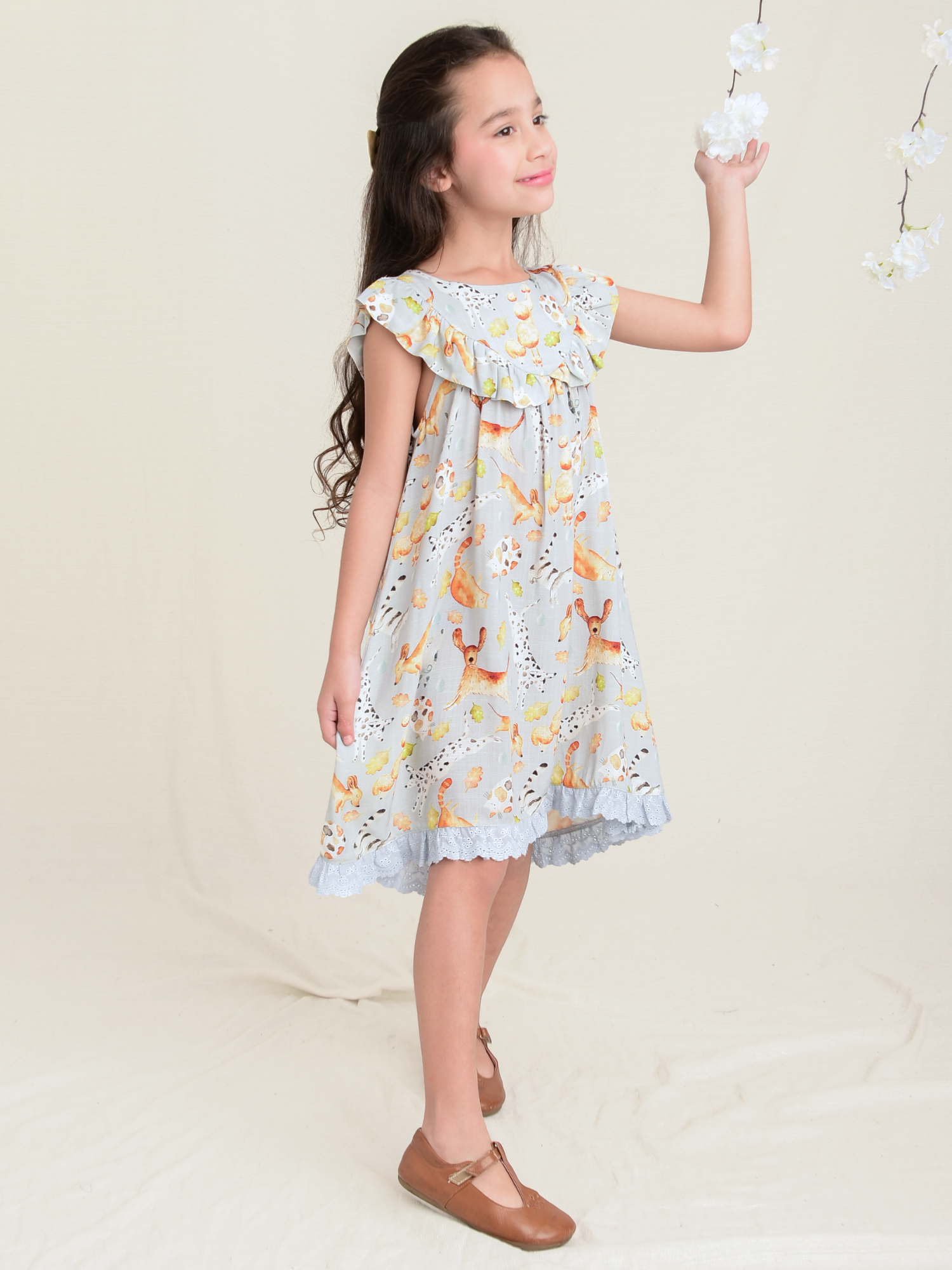 Vestido Infantil Chuva Pets - Loja Minicute