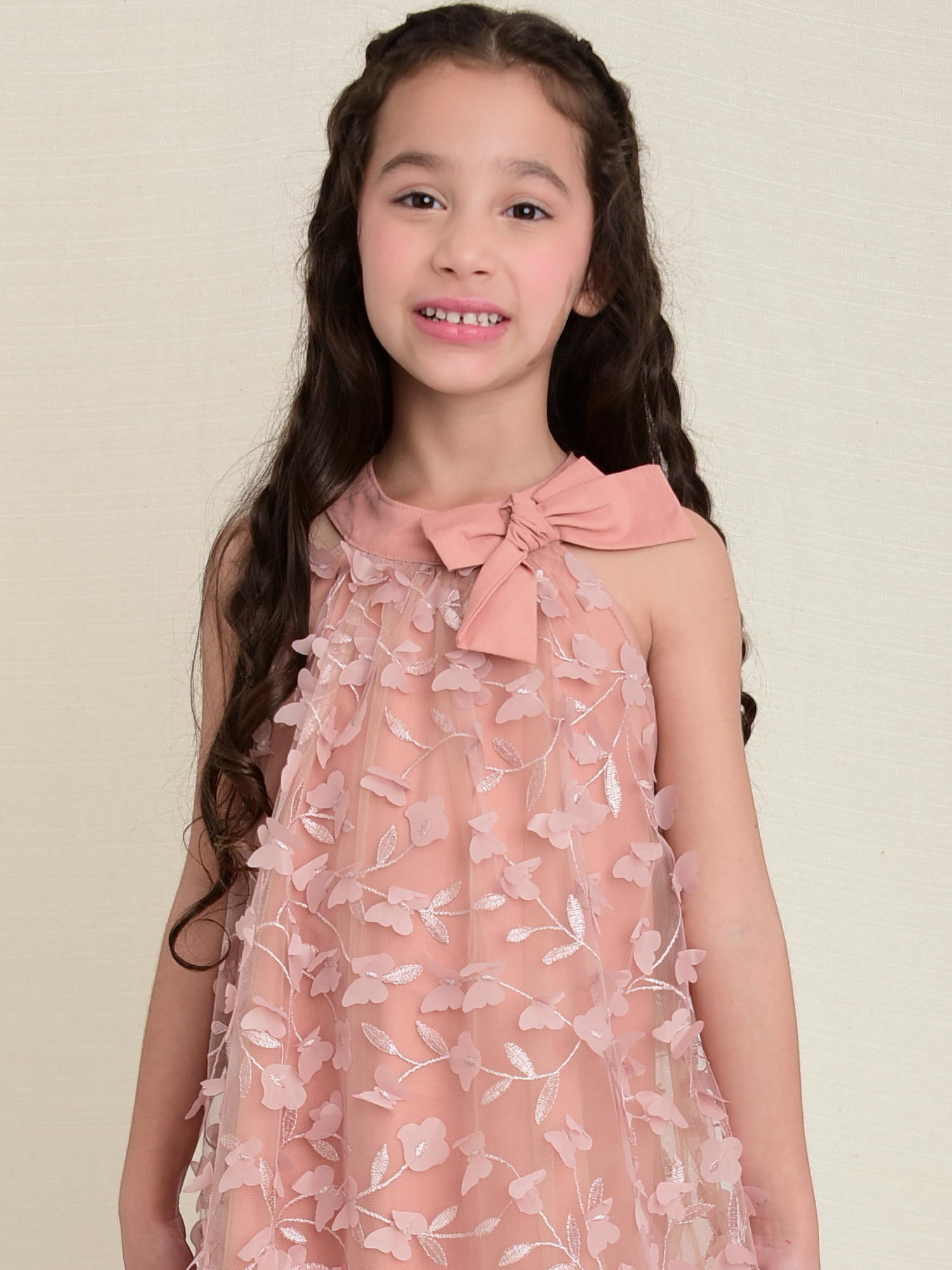 Vestido Tule 3D Nude - Loja Minicute