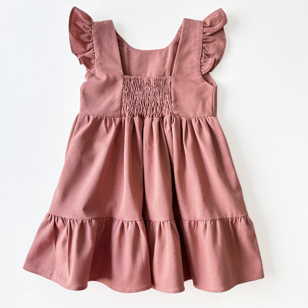 Vestido Linho Bordado Cacau - Loja Minicute