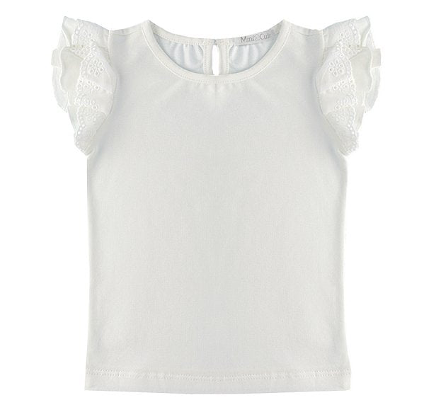 Blusa Infantil Babadinho Renda - Loja Minicute