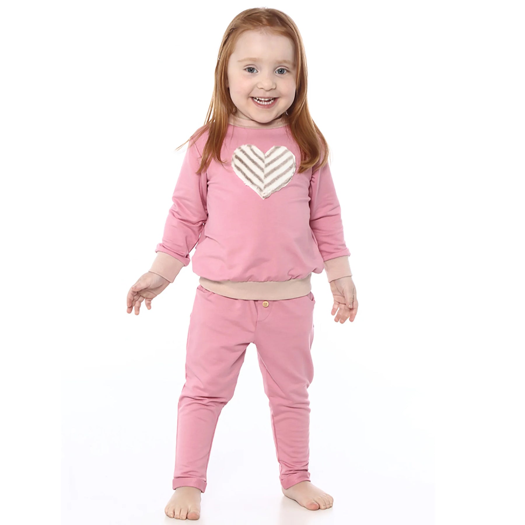 Calça Infantil Bolso Botões Rosa - Loja Minicute