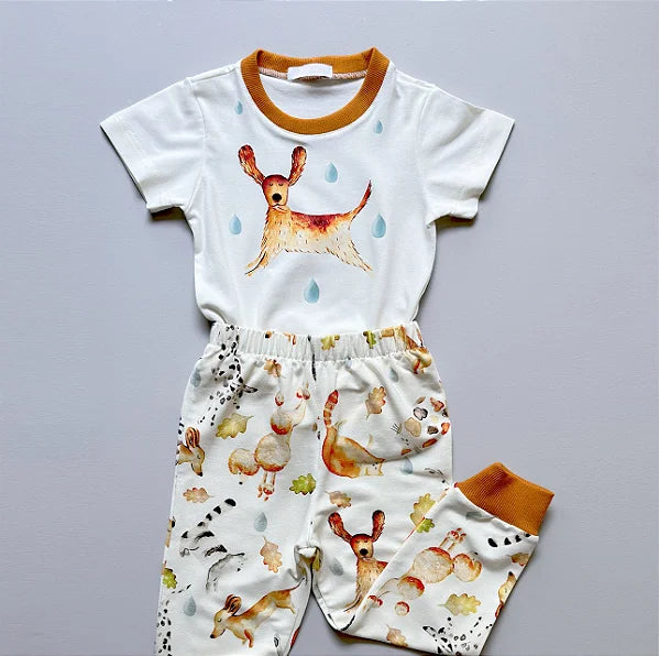Camiseta Manga Curta Cachorrinho - Loja Minicute