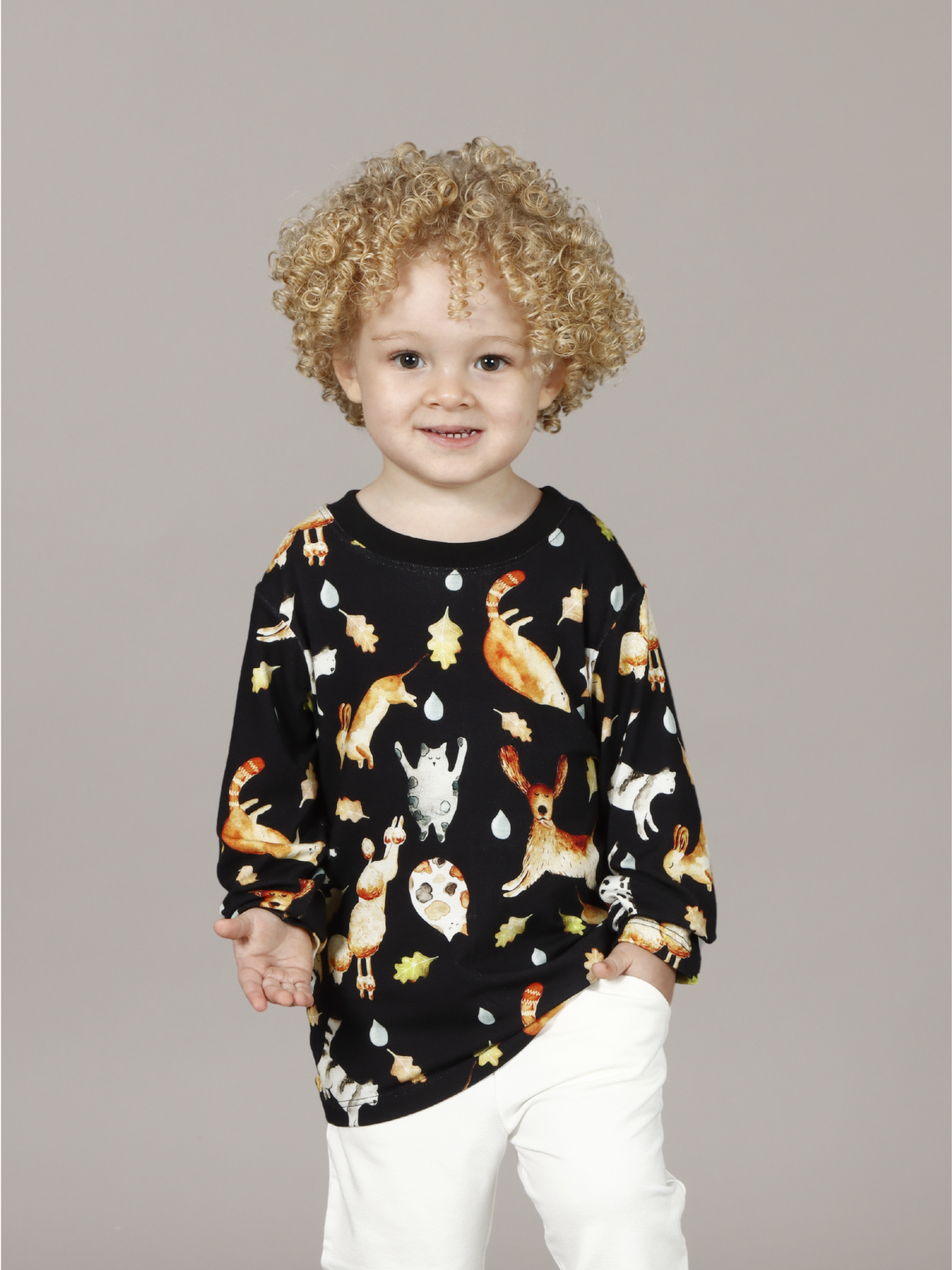 Camiseta Infantil M.Longa Estampada - Loja Minicute