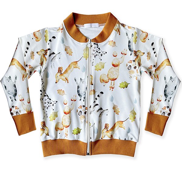 Jaqueta Bomber Infantil Estampada - Loja Minicute