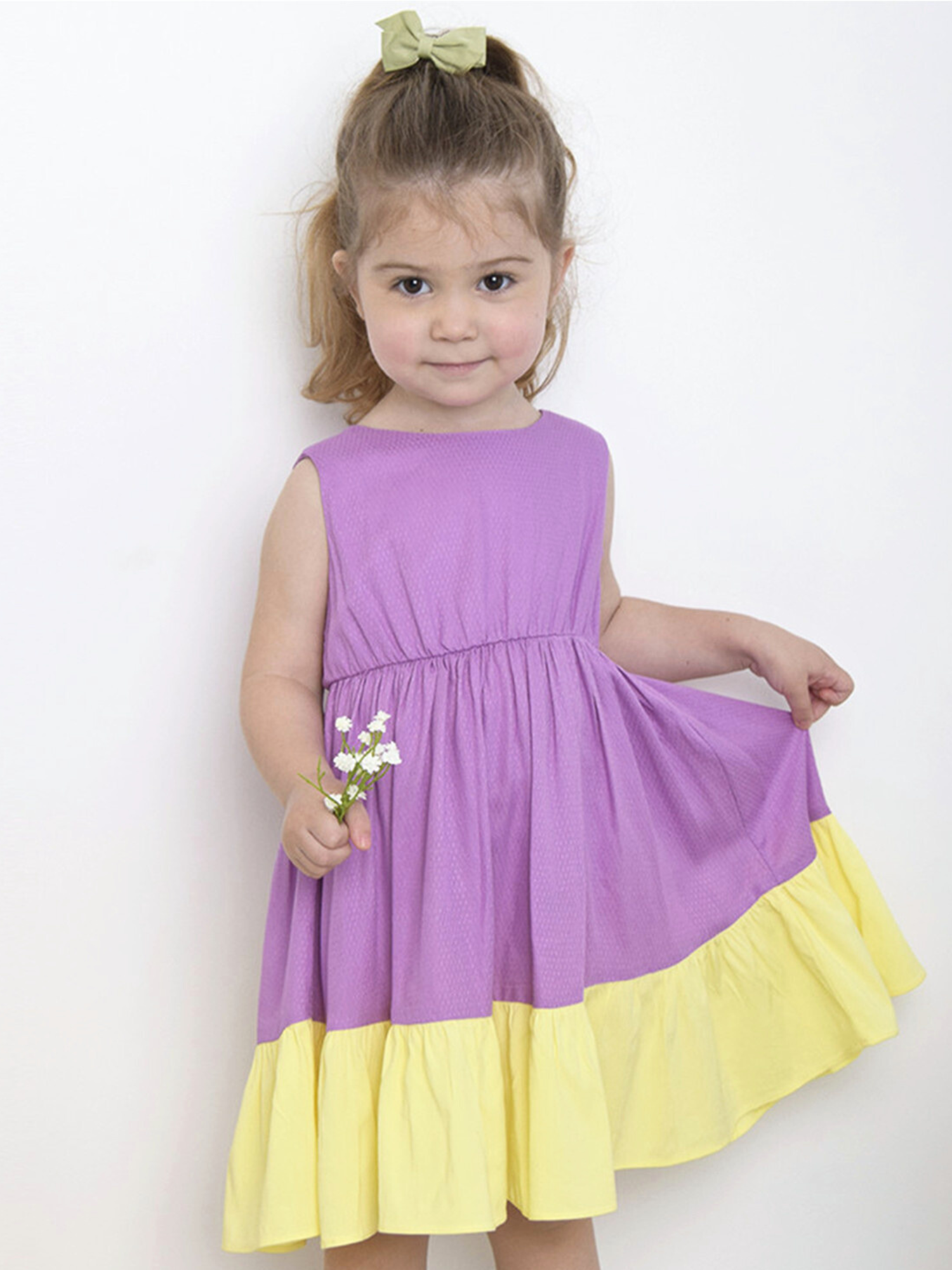 Vestido Infantil Bicolor Amora - Loja Minicute