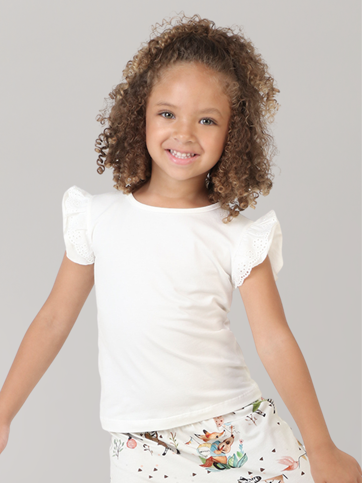 Blusa Infantil Babadinho Renda - Loja Minicute