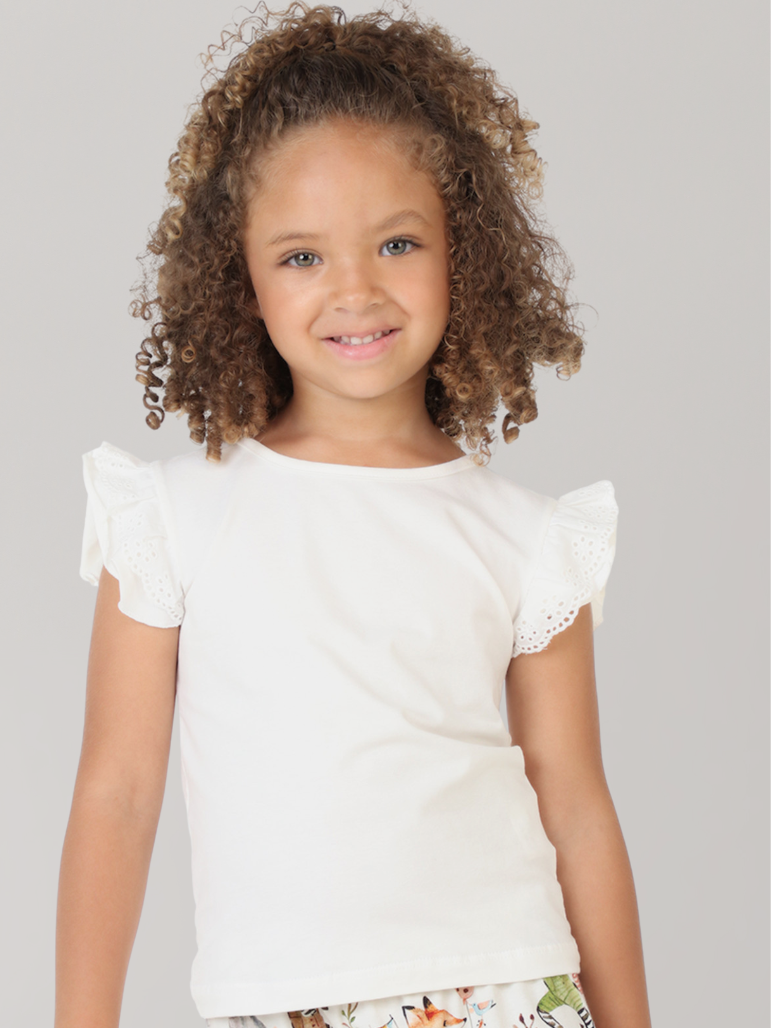 Blusa Infantil Babadinho Renda - Loja Minicute