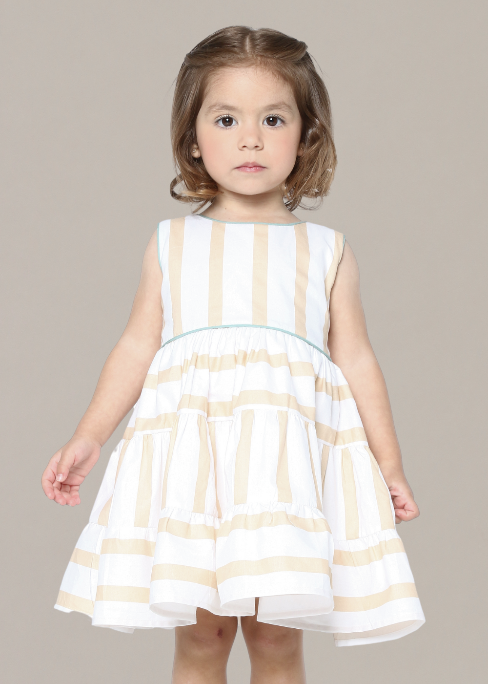 Vestido Infantil listrado - Loja Minicute