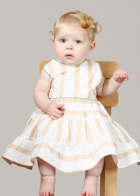 Vestido Infantil listrado