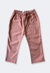 Calça Infantil Linho Classica Terra Cota
