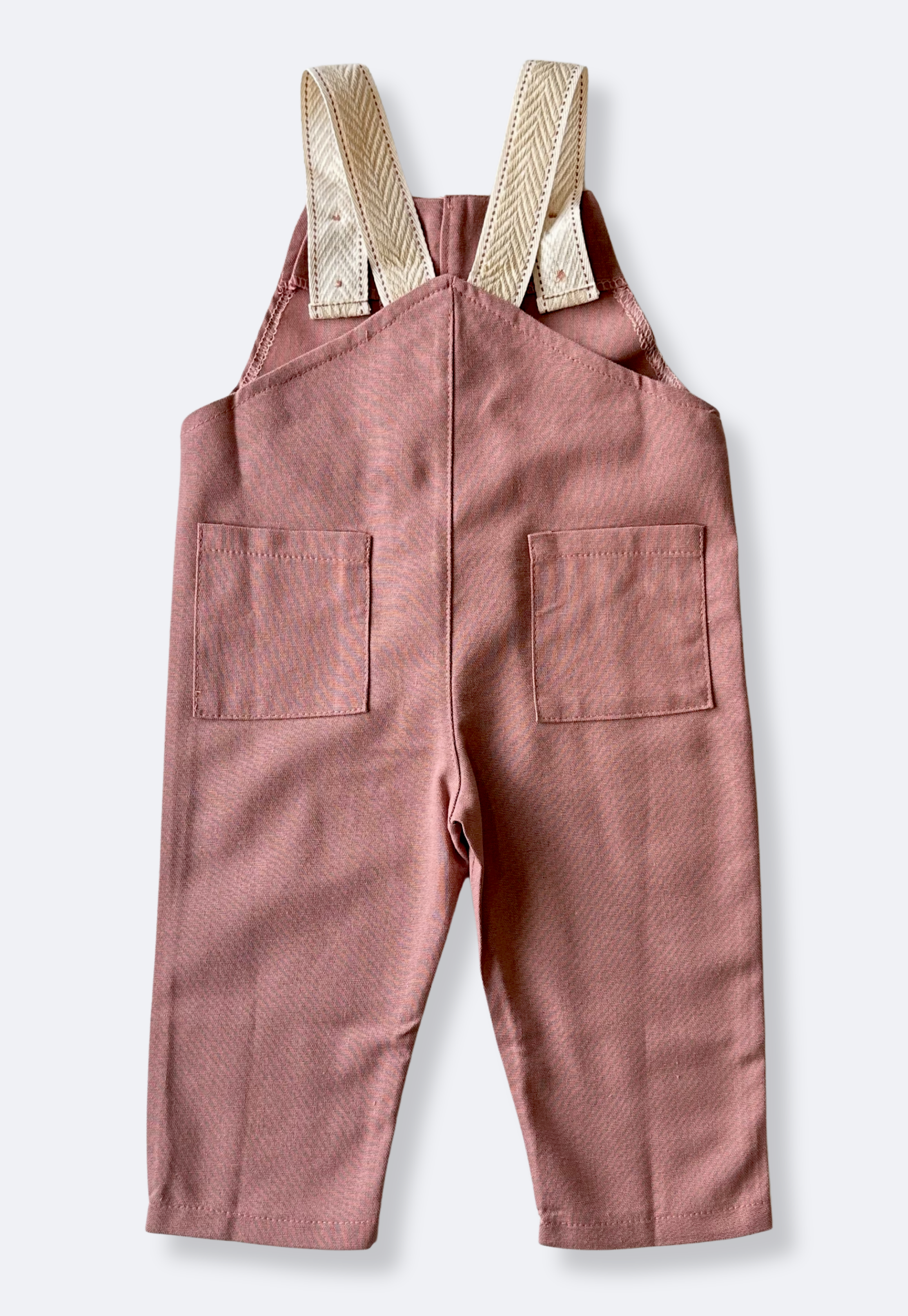 Jardineira Infantil Linho Terracota
