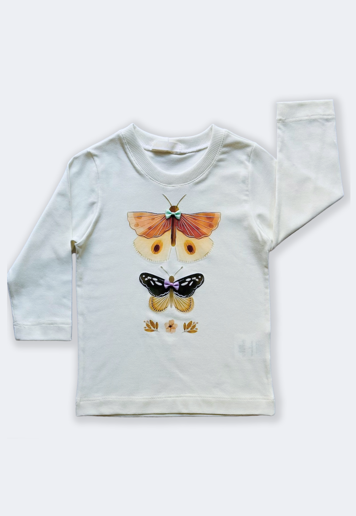 Tshirt Menina M.Longa Borboletas