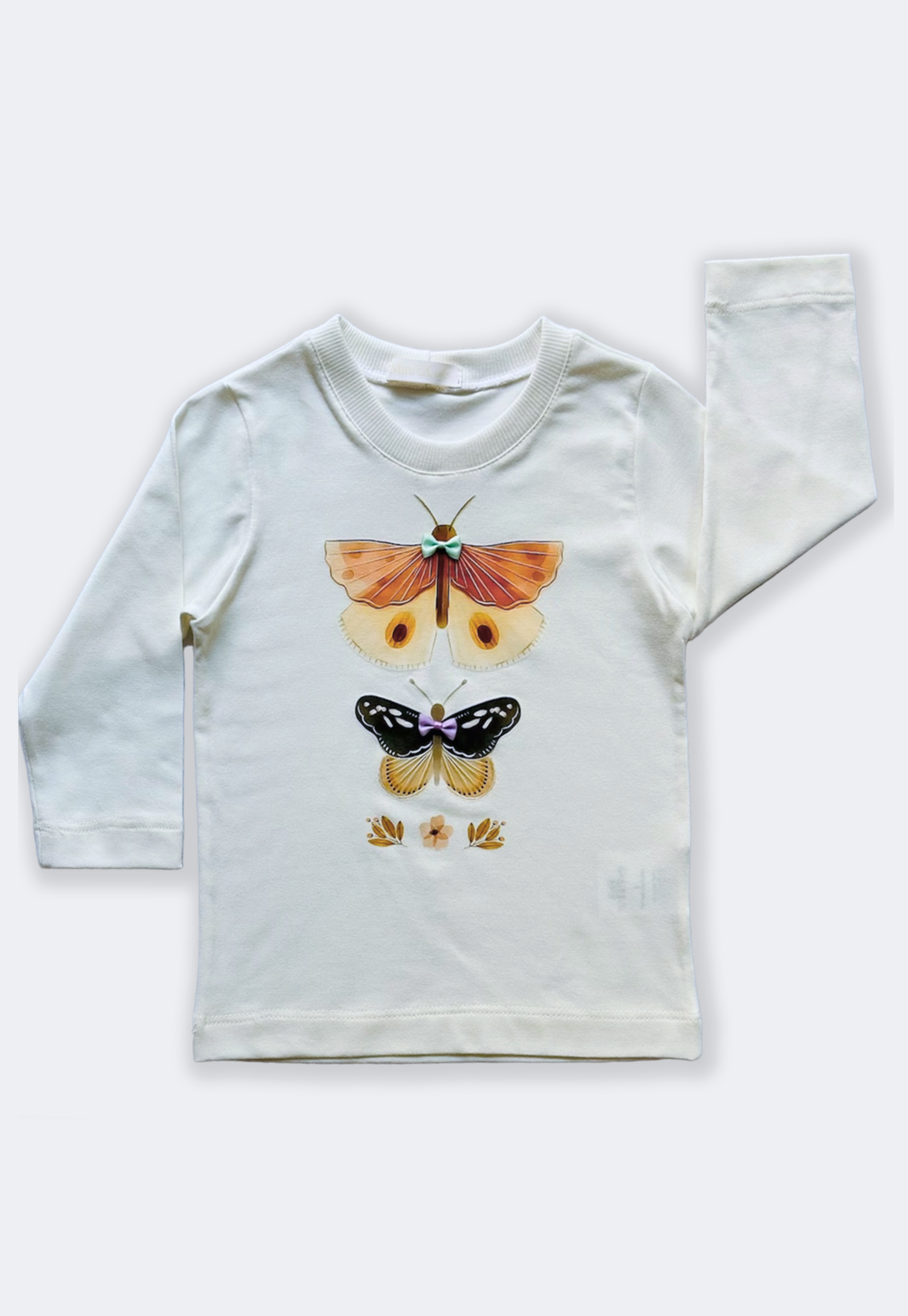 Tshirt Menina M.Longa Borboletas