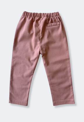 Calça Infantil Linho Classica Terra Cota