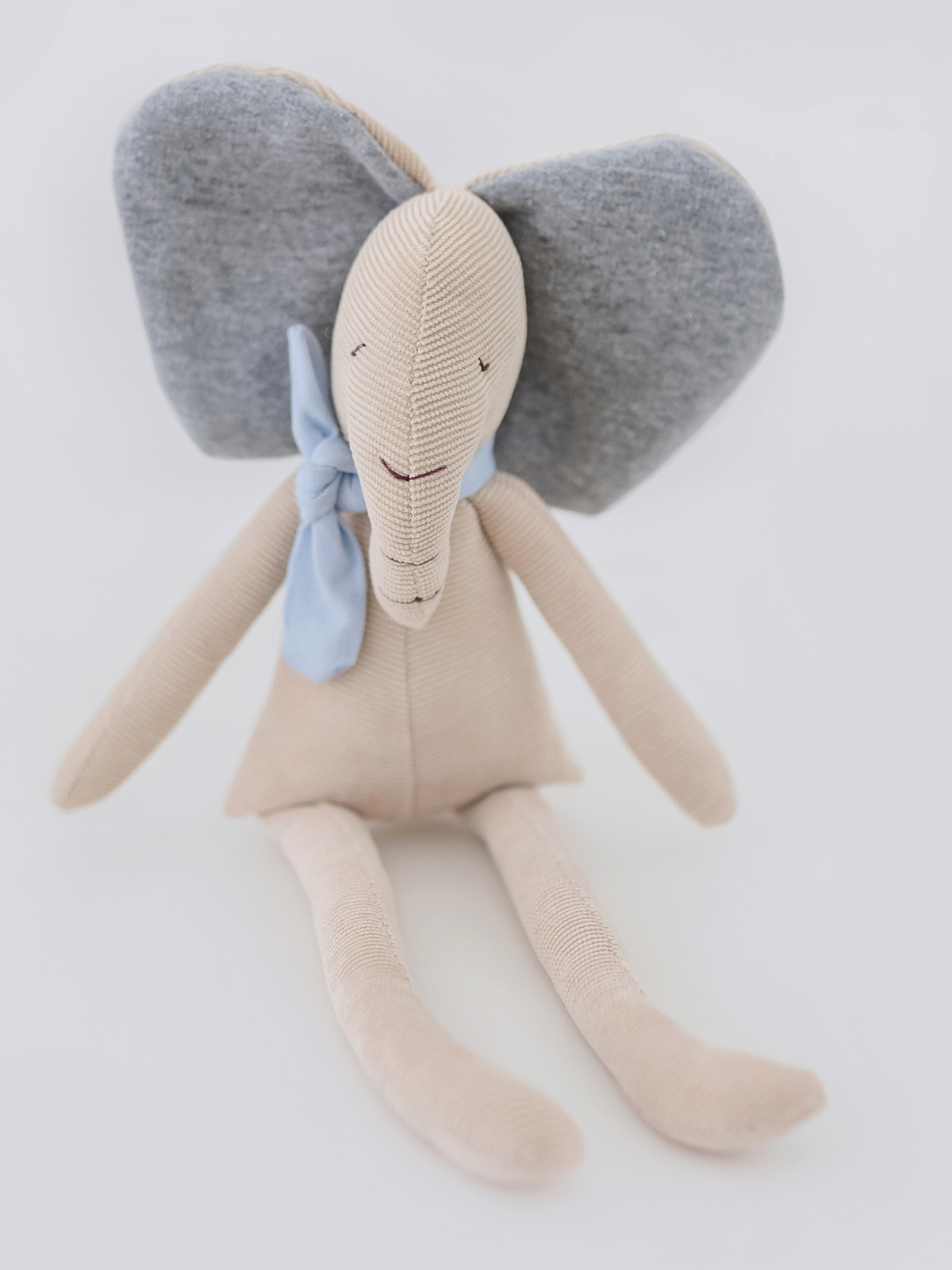 Doudou Elefante Cachecol Bege - Loja Minicute