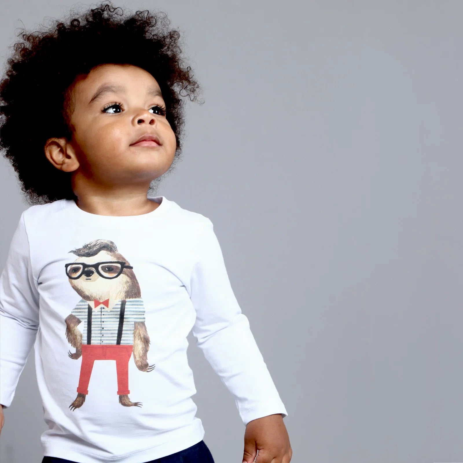 Camiseta Infantil com M.Longa Preguiça