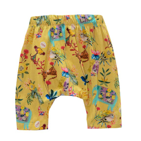 Shorts Estampado Amarelo