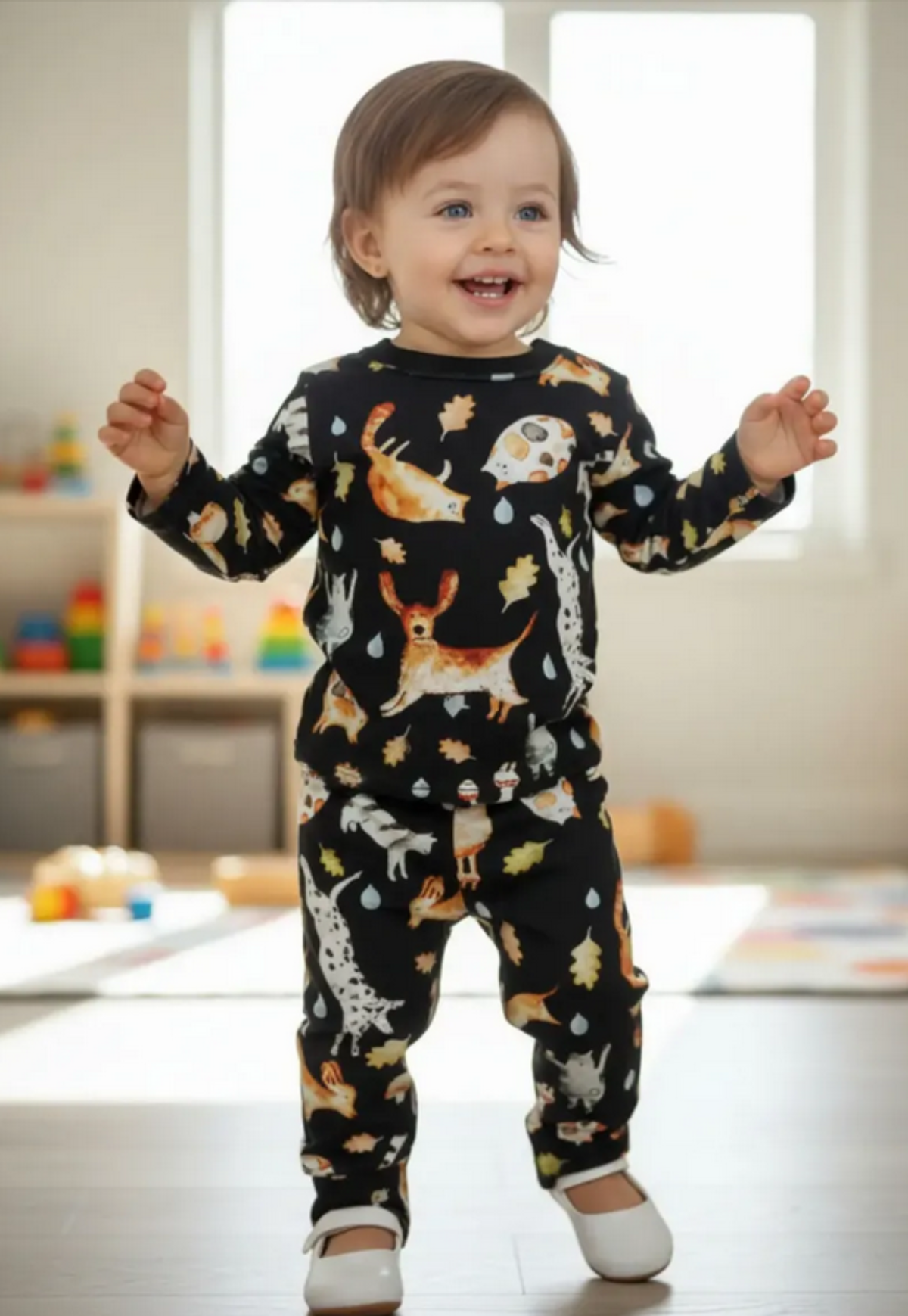 Camiseta Infantil M.Longa Estampada