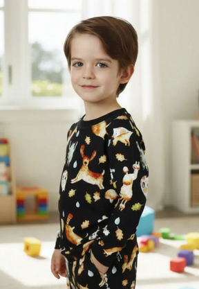 Camiseta Infantil M.Longa Estampada